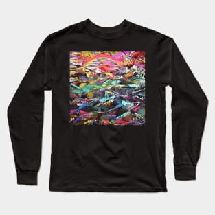 Rainbow Abstract Landscape 290 Long Sleeve T-Shirt